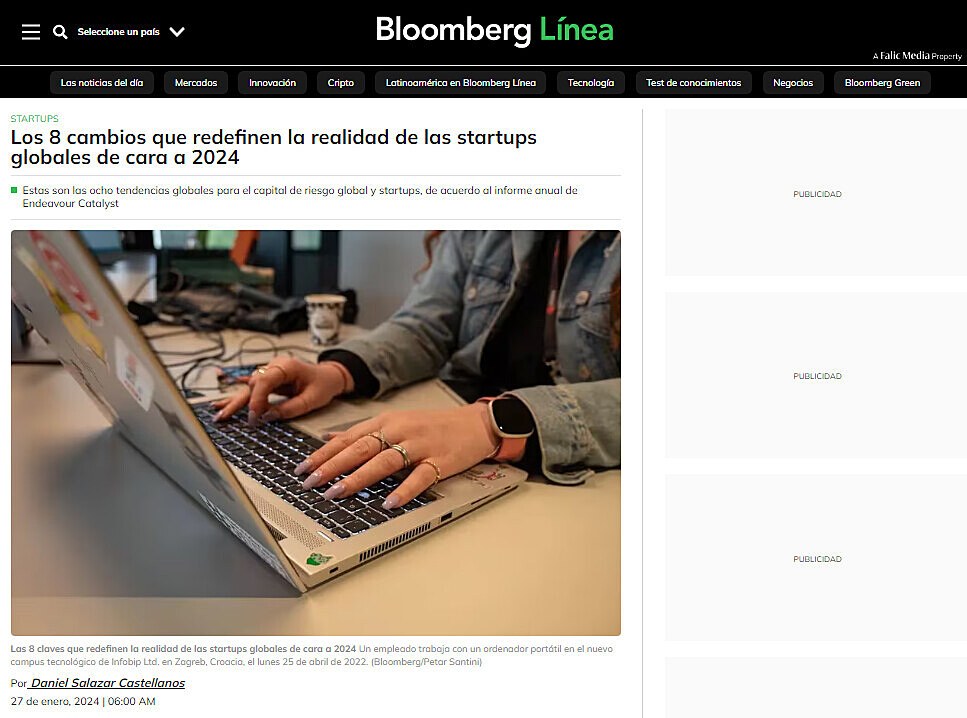Los 8 cambios que redefinen la realidad de las startups globales de cara a 2024